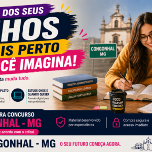 Apostila Para o Concurso de Congonhal - MG - 2026 – Agente Administrativo I