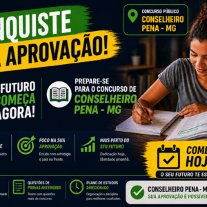 Apostila Para o Concurso de Conselheiro Pena - MG - 2026 – Agente Administrativo