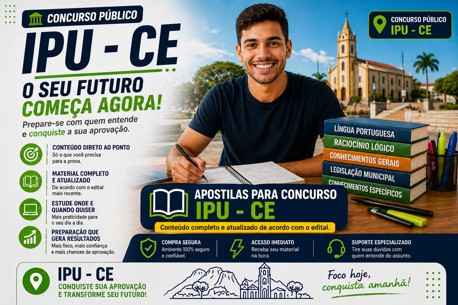 Apostila Para o Concurso de Ipu - CE - 2026 – Psicólogo(a)